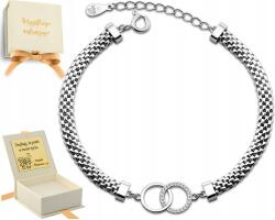 ZŁOCISTO Női Ezüst Karkötő 925 Gravírozás