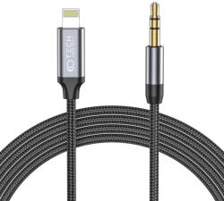 Tech-Protect UltraBoost audio Lightning / mini jack 3.5mm kábel 1m - fekete