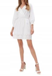 Mohito Pamut Fehér Ruha Mini 3/4-ES Ujjú 38-AS Nyakkivágással