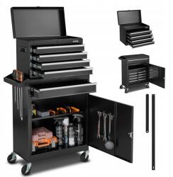 Vevor Műhelykocsi 5 fiókkal 2in1 Levehető kialakítás akasztókkal (BCGYDGJXZHK5)
