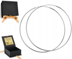 ZŁOCISTO Fülbevaló Nagy Kerek Ezüst 925 7CM 70MM Sima