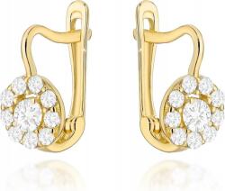 Lovrin Arany fülbevaló 585 cirkóniákkal kirakott karika 14k angol kapoccsal (lovrin91640)