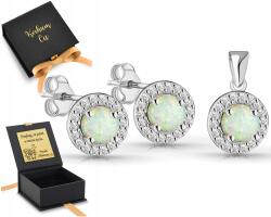 ZŁOCISTO Ékszer Szett Opálokkal 925 Ezüst (15)