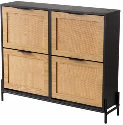 Vevor Rattan Cipőtároló Szekrény Cipőszervező 4 Kihajtható Fiókkal (FCTBXJ4C3744YMK5GV)