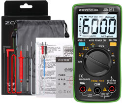 Zoyi Digitális Multiméter Zoyi ZT102L 6000 Számláló (750749944164)
