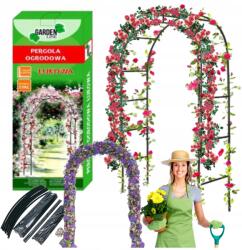 Allbag Pergola fém Pergola Dekorációs Kert Boltív Borostyán Rózsa boltív240 cm (PERGOLA001)
