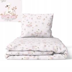  Gyerek Ágyneműhuzat 140x200 baba 100% pamut Tanúsítvány Hattyúk Rózsaszín (95)