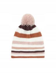 Reserved Többszínű Kötött Sapka Csíkos Mintával Klasszikus Pompon Reserved 56