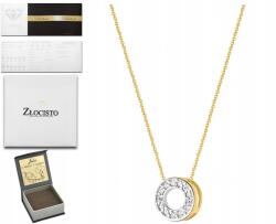 ZŁOCISTO Gyémánt Nyaklánc Gyémántokkal Híresség Gyűrű (C-14)