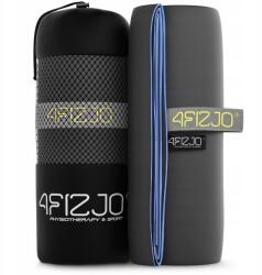 4FIZJO Gyorsan Száradó Mikroszálas Fürdőlepedő Edzőterembe Nagy 180 x 100 CM (GRAY-BLUE 180)