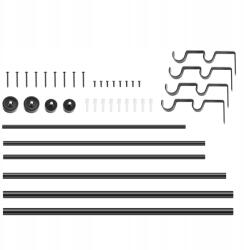 Vevor Karnisze 2-Torowy 183-366CM Nośność 13, 6KG Z Zaokrągloną Główką (CLG72144I)