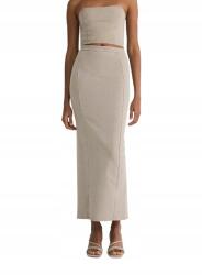 Reserved Bézs Ceruzaszoknya Maxi Magas Derekú Klasszikus Sima Reserved S