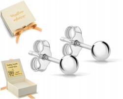 ZŁOCISTO Ezüst Fülbevaló Golyók 4 MM Helixy 925