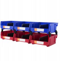 Vevor Műanyag Tárolódoboz 276x279x128MM Kék Piros (VN5GHD3)