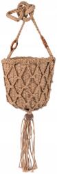 Szaleo So Boho kosár táska fonott, kicsi, nyári Világos barna (tr19436-1)