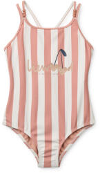 Liewood Costum de baie intreg Suna cu protectie solara UV 40+ - Coral blush / creme de la creme stripe - Liewood