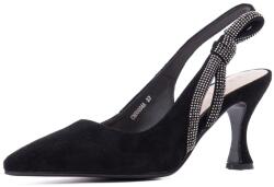 Epica Sandale dama din piele naturala intoarsa, Epica H3CN80004A 01-I, negru