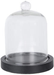 Clayre & Eef Platou decorativ lemn cupola sticla 10x14 cm (6GL4038deco) Tava