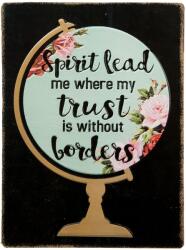Clayre & Eef Tablou cu mesaj motivational Spirit Lead 26 x 1 x 35 cm (CC1651)