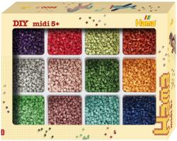 Hama Set Perle Midi 9600 Bucati 12 Culori Cutie Organizatoare (2096)