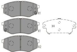 KAVO PARTS Sada brzdových platničiek kotúčovej brzdy KAVO PARTS KBP-4025 (KBP-4025)