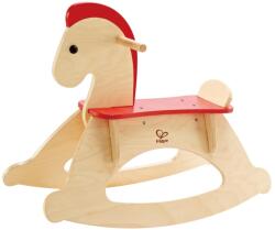 Hape Schaukelpferd din Lemn pentru Copii Reglabil cu Protectie si Spatar Detasabil (E0100) Balansoar calut