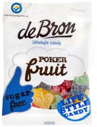 de Bron Jeleuri gumate cu aroma de fructe fara zahar si fara gluten Pokerfruit, 90g, Debron