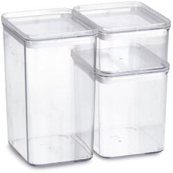 Zeller Present Set 3 recipiente pentru alimente Zeller, plastic, 0.5 l 1.1 l 1.65 l, transparent (ZE-14739)