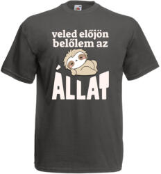  Veled előjön belőlem az állat - Proli Férfi Póló (842405)