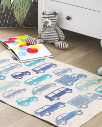 MAXISHOP Italia Collection Covor pentru copii MADURAJ Albastru 60 x 90 cm Bumbac Covor