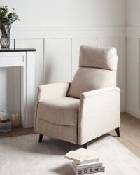 MAXISHOP Italia Collection Fotoliu cu recliner SELVIK Suport pentru picioare retractabil Taupe