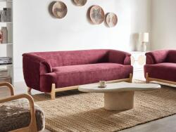 MAXISHOP Italia Collection Canapea cu 3 locuri ALNOR Chenille Bordo Canapea