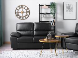 MAXISHOP Italia Collection Canapea cu 2 locuri VOGAR Piele ecologica Negru Canapea