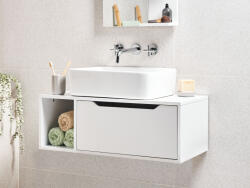 Maxishop Masca pentru lavoar de perete CASCAVEL 80 cm Alb