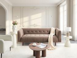 MAXISHOP Italia Collection Canapea cu 3 locuri BYSKE Boucle Maro Canapea