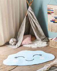 MAXISHOP Italia Collection Covor pentru copii CUMULUS Albastru deschis 90 x 120 cm Covor