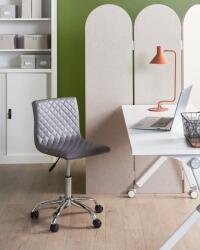 Maxishop Scaun de birou ORLANDO Piele ecologica Gri inchis