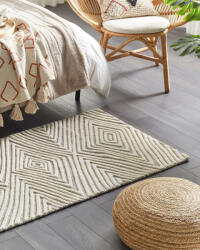 MAXISHOP Italia Collection Covor GOKSUN Gri 80 x 150 cm Lana Covor