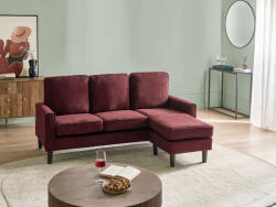 MAXISHOP Italia Collection Canapea cu 3 locuri AVESTA Bordo cu otoman Canapea