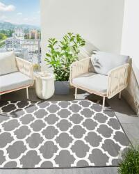MAXISHOP Italia Collection Covor de exterior AKSU Gri 140 x 200 cm Reversibil Covor