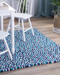 MAXISHOP Italia Collection Covor AMDO Bleumarin 160 x 230 cm Lana Covor