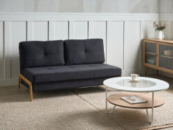 MAXISHOP Italia Collection Canapea extensibila cu 2 locuri EDLAND Negru Canapea