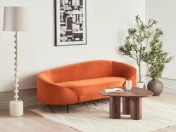 MAXISHOP Italia Collection Canapea cu 3 locuri SAVAR Catifea Portocaliu Canapea