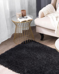 MAXISHOP Italia Collection Covor shaggy CIDE Negru 80 x 150 cm Covor
