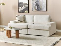 MAXISHOP Italia Collection Canapea cu 3 locuri ALLA Boucle Alb-murdar Canapea