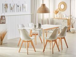 MAXISHOP Italia Collection Masa de dining extensibila MEDIO Alb 120 155 cm 80 cm