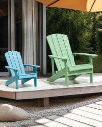 MAXISHOP Italia Collection Scaun pentru copii ADIRONDACK Albastru deschis