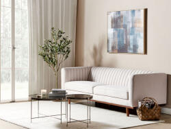MAXISHOP Italia Collection Canapea cu 3 locuri SKAULE Bej Canapea