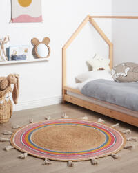 MAXISHOP Italia Collection Covor pentru copii ZANAVI Multicolor o 120 cm Iuta Covor