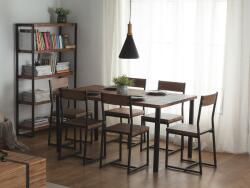 MAXISHOP Italia Collection Masa de dining LAREDO Maro inchis 150 cm 90 cm